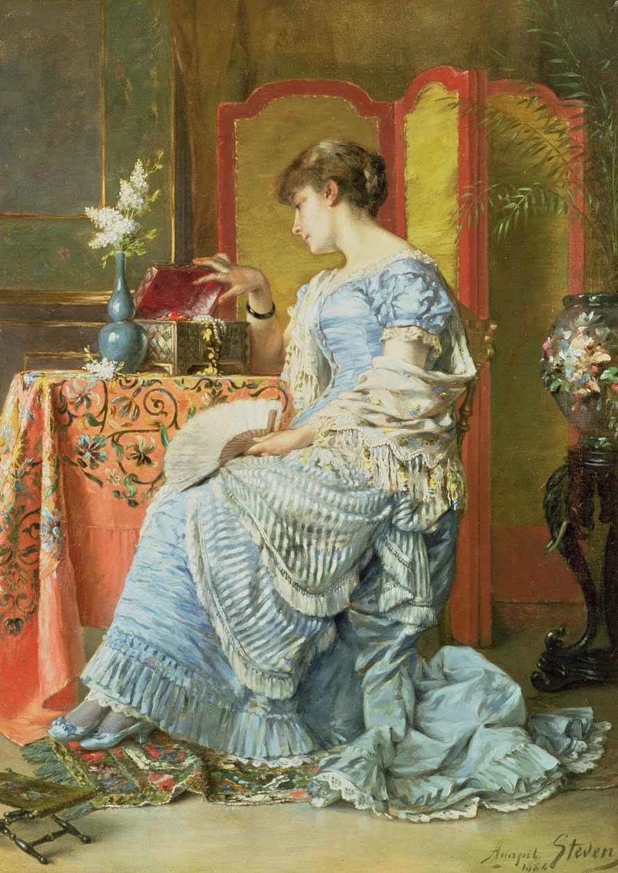 Indecisione, 1884 da Agapit Stevens