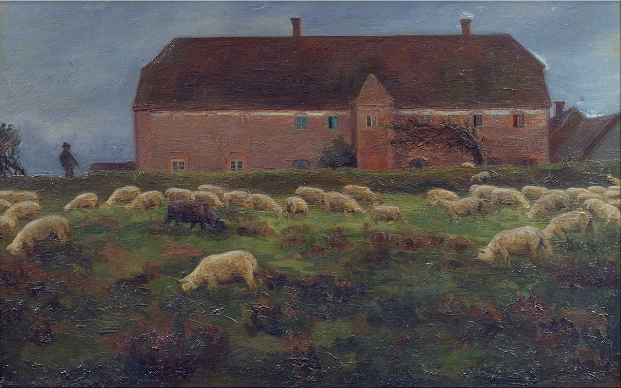 Herregården Kaas i Salling da Agnes Slott Møller