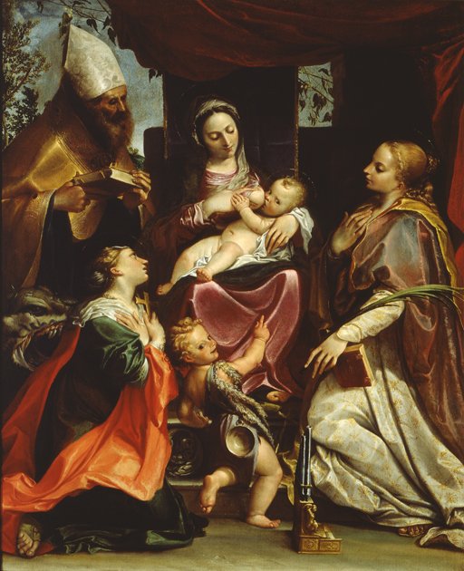 Madonna con Bambino e Santi da Agostino Carracci