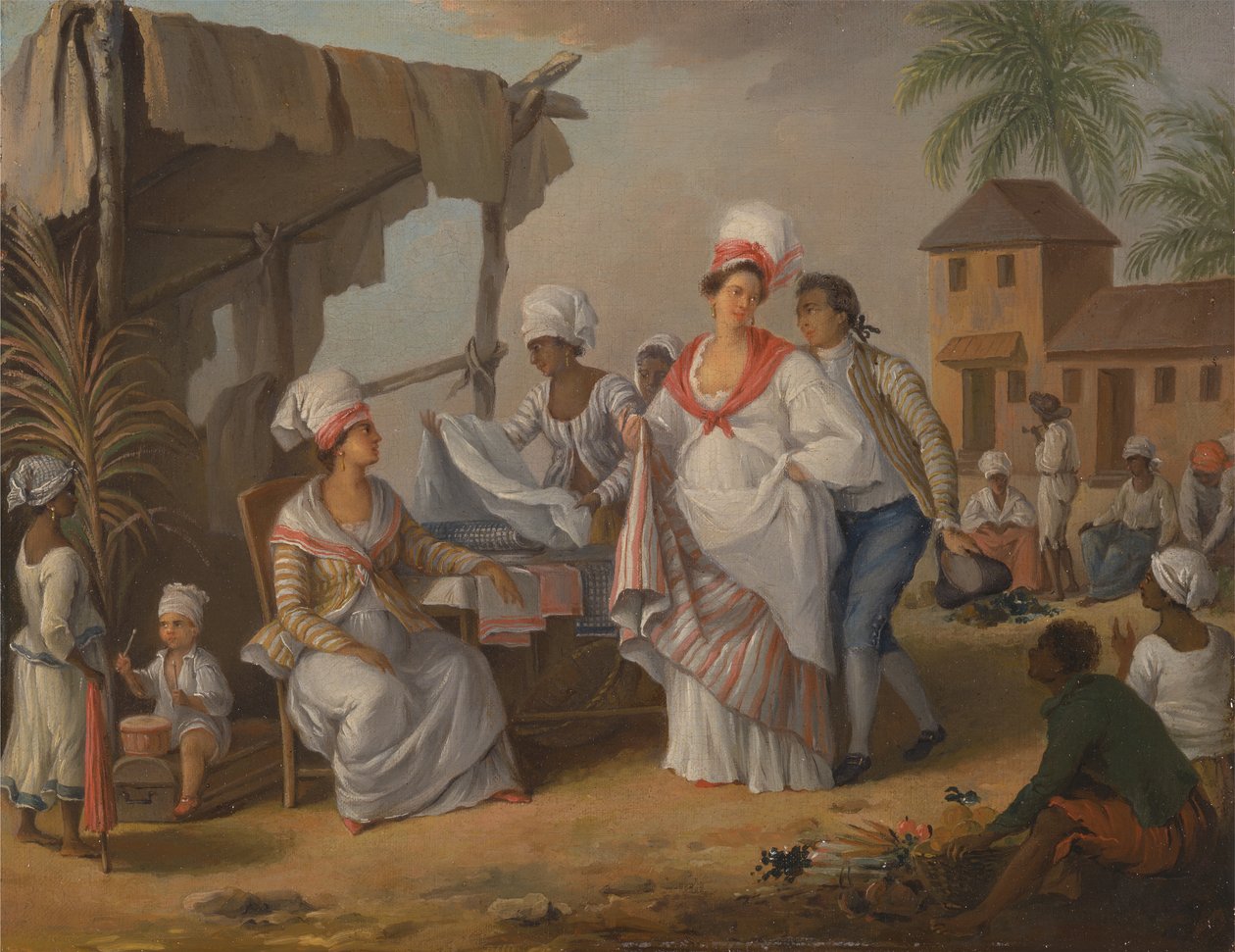 Giorno di mercato, Roseau, Dominica da Agostino Brunias