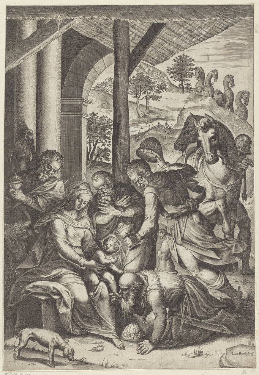 Adorazione dei Magi da Agostino Carracci