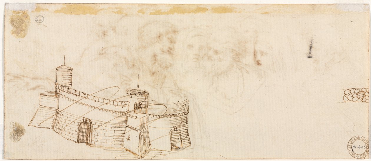 Fortezza merlata da Agostino Carracci