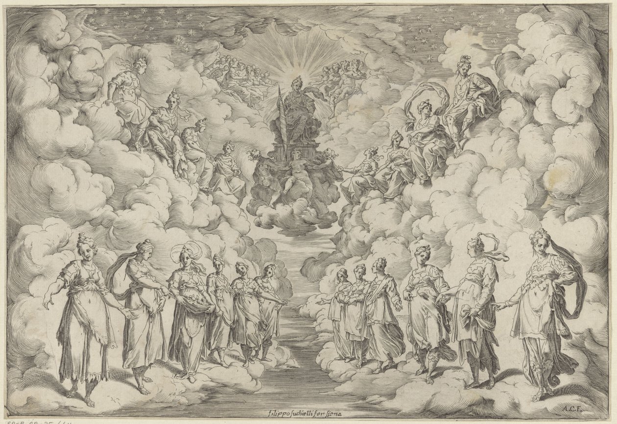 Armonia delle sfere da Agostino Carracci