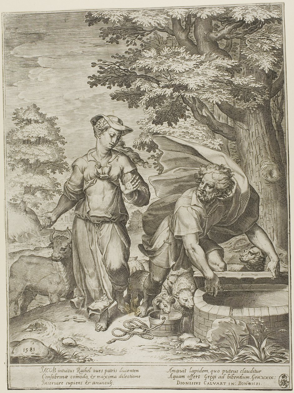 Giacobbe e Rachele da Agostino Carracci
