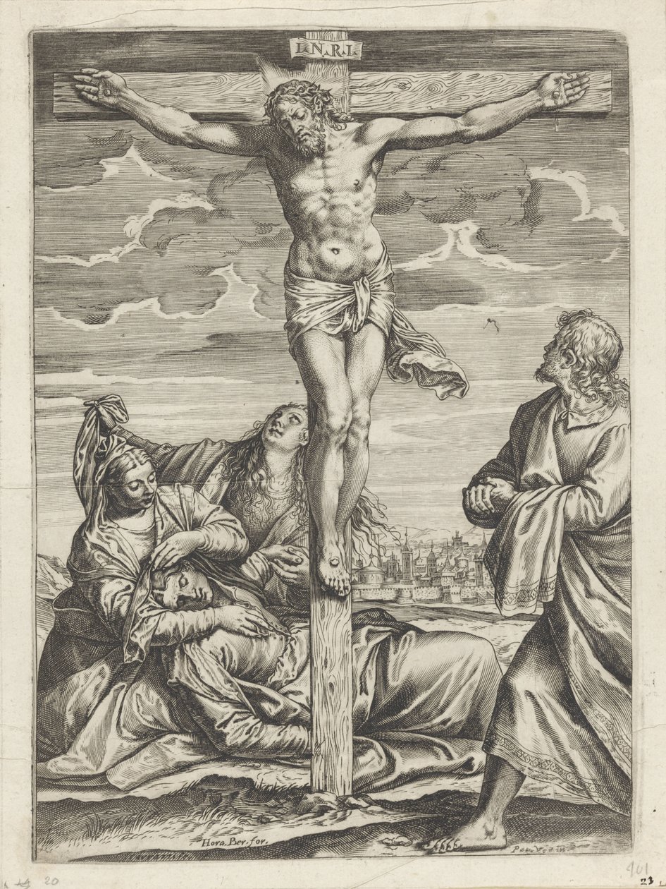Crocifissione di Cristo da Agostino Carracci