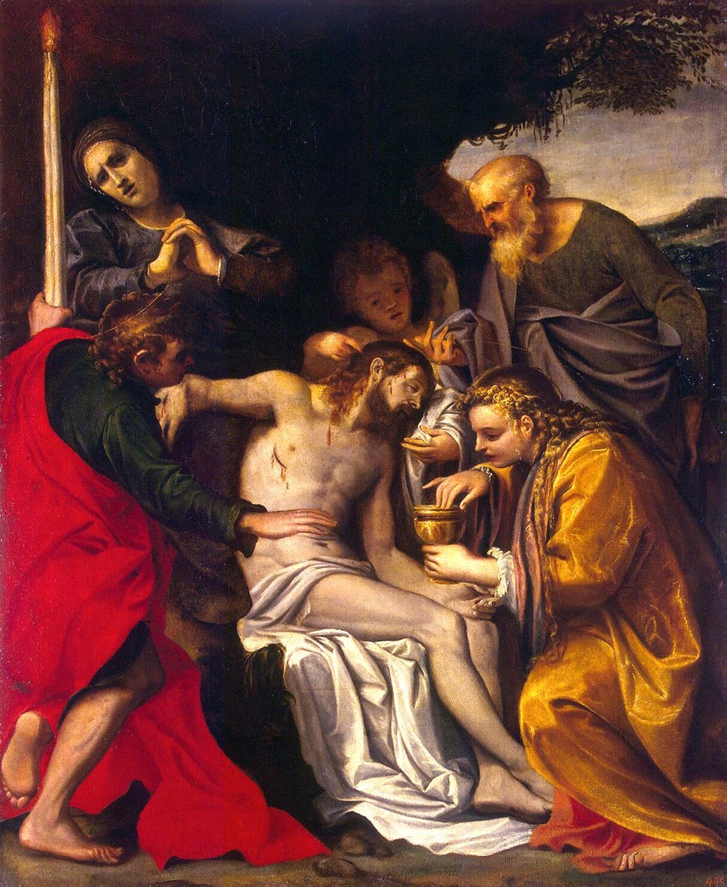 Il lamento di Cristo da Agostino Carracci