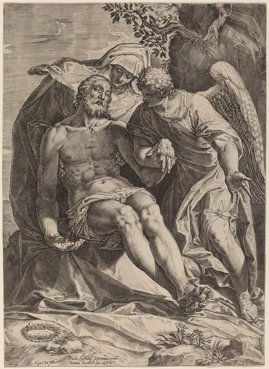 Pietà da Agostino Carracci after Veronese