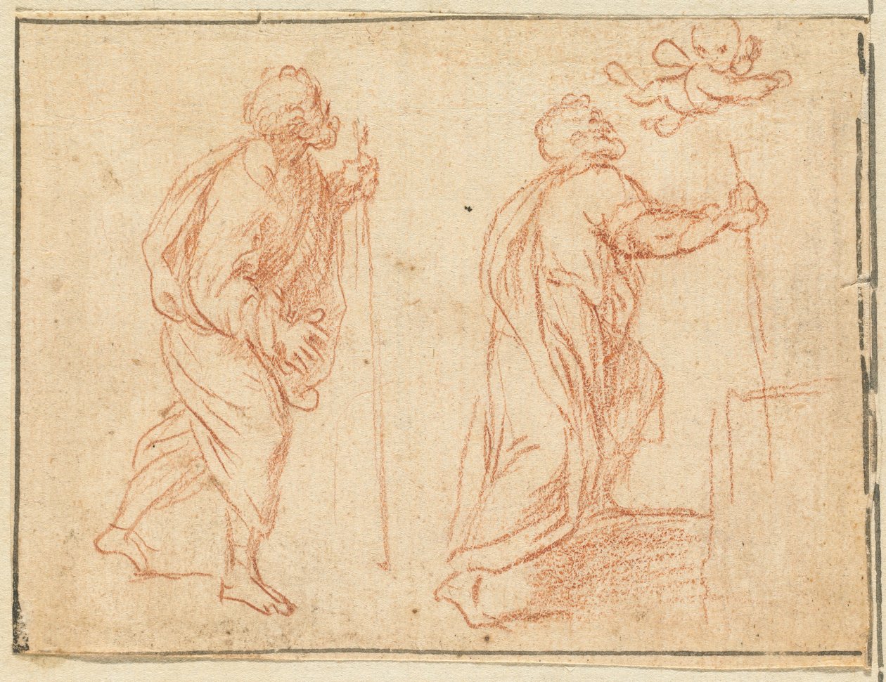 Un apostolo guidato da un angelo da Agostino Masucci