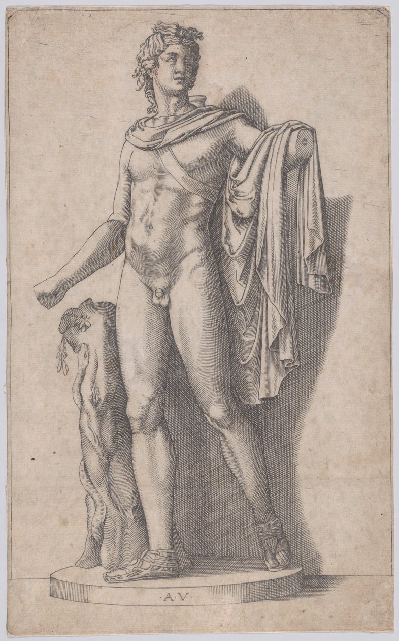 Apollo, ca. 1514-36 da Agostino Veneziano