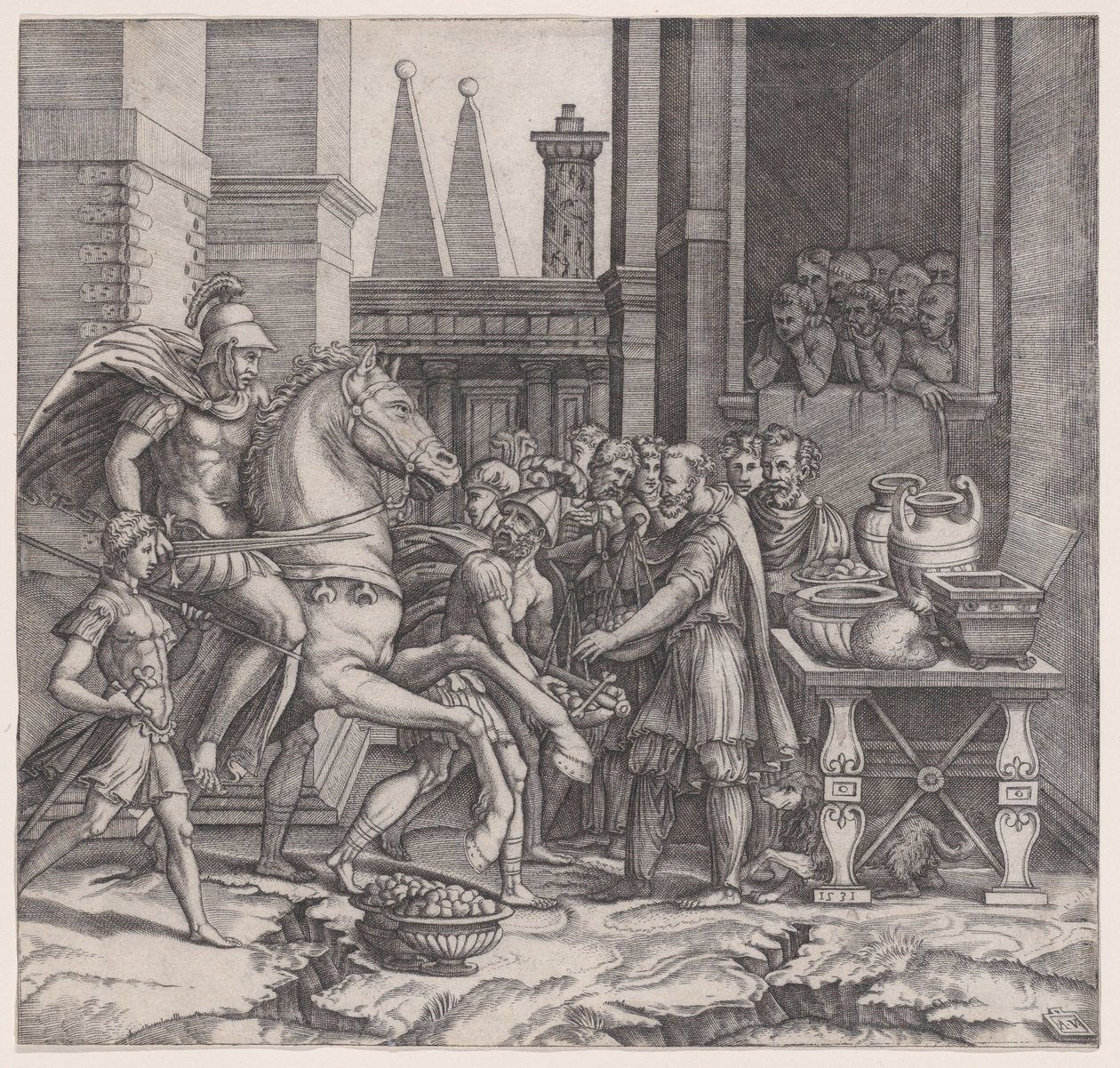 Camillo, datato 1531 da Agostino Veneziano