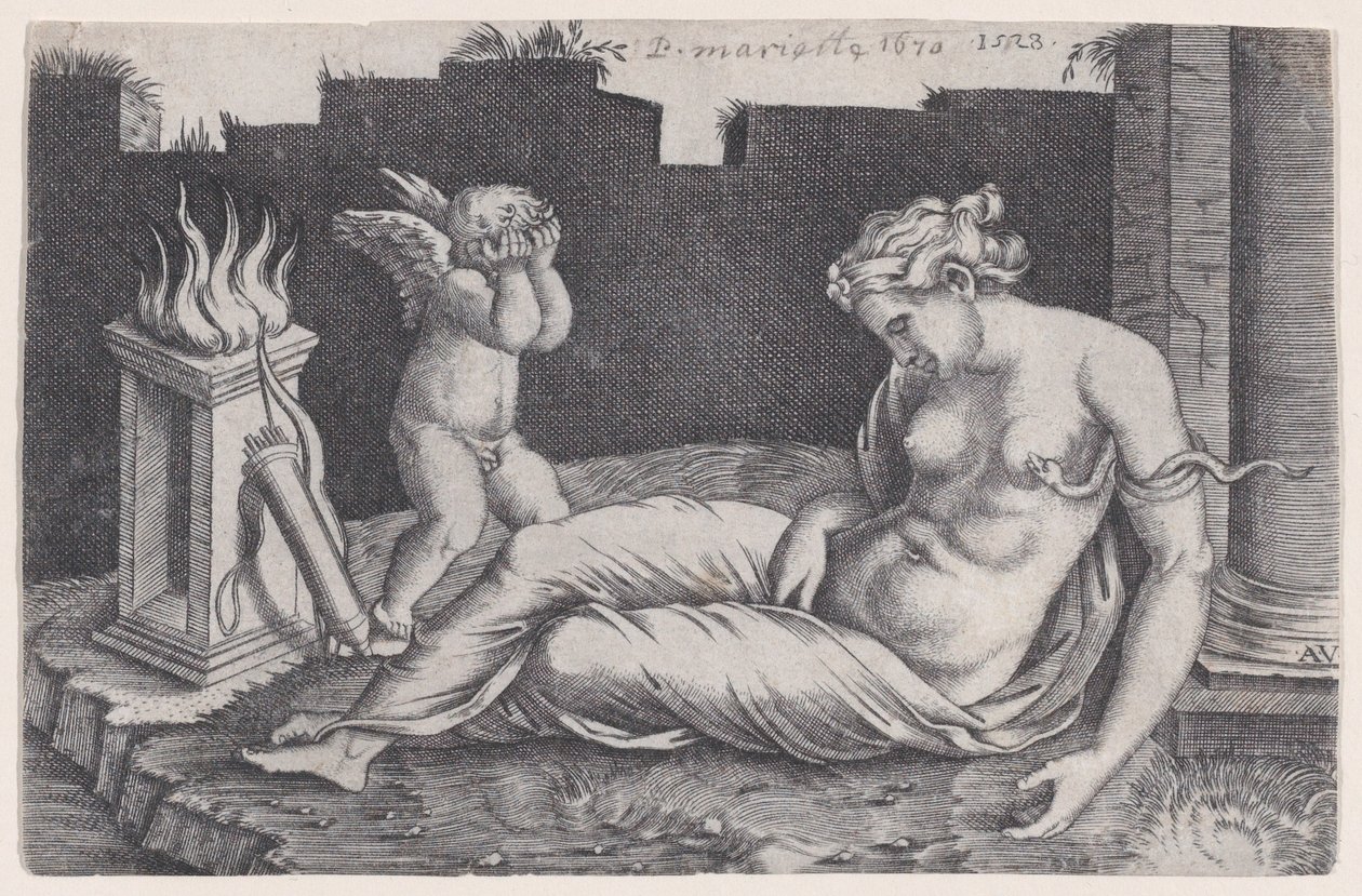 Cleopatra da Agostino Veneziano