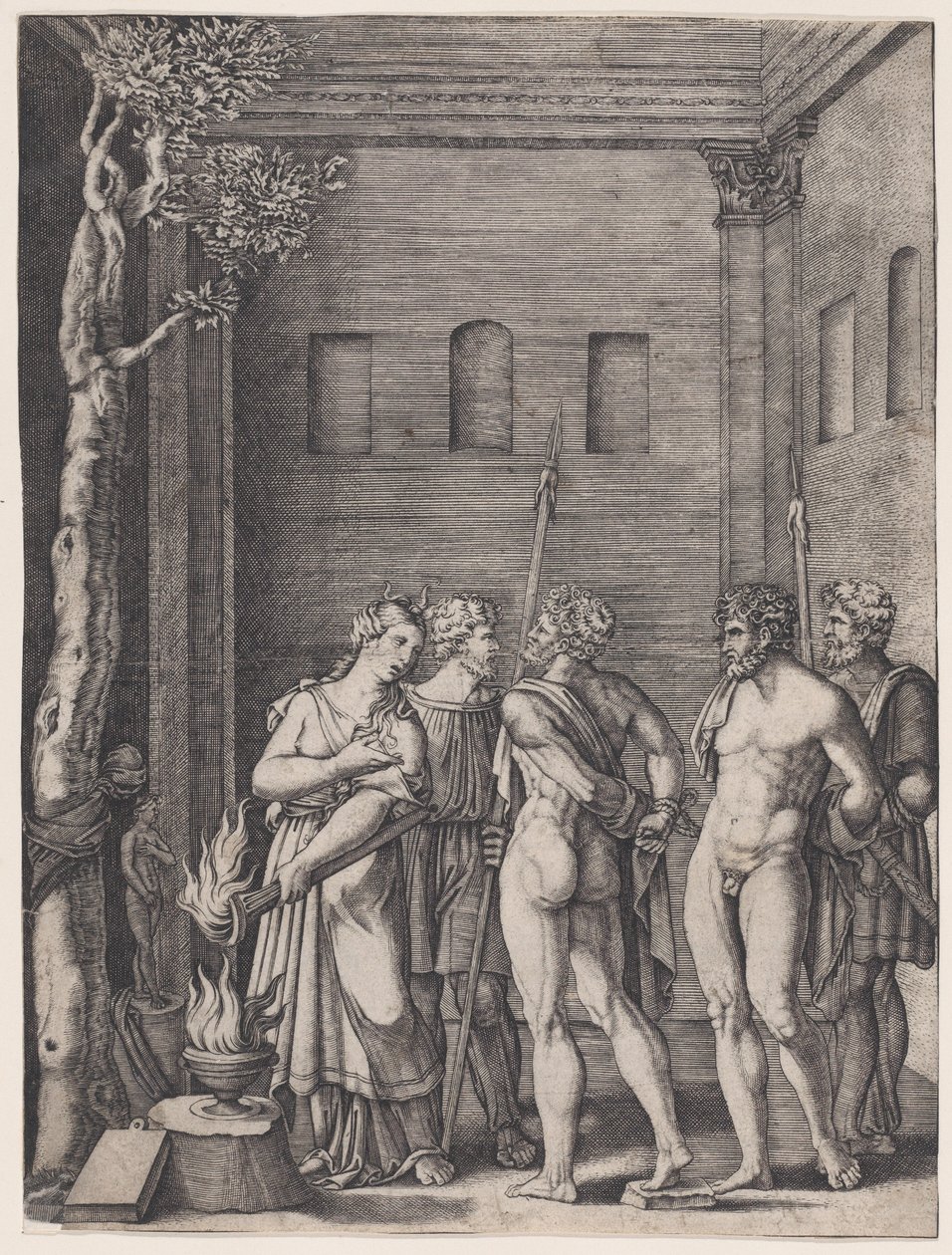 Ifigenia, ca. 1514-36 da Agostino Veneziano
