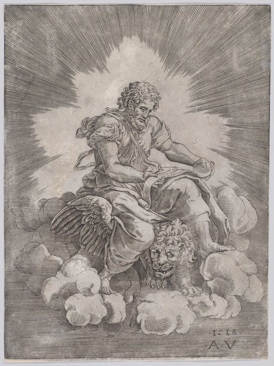 San Marco, datato 1518 da Agostino Veneziano
