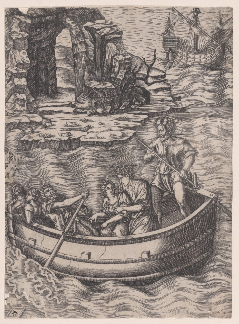 La corteccia da Agostino Veneziano