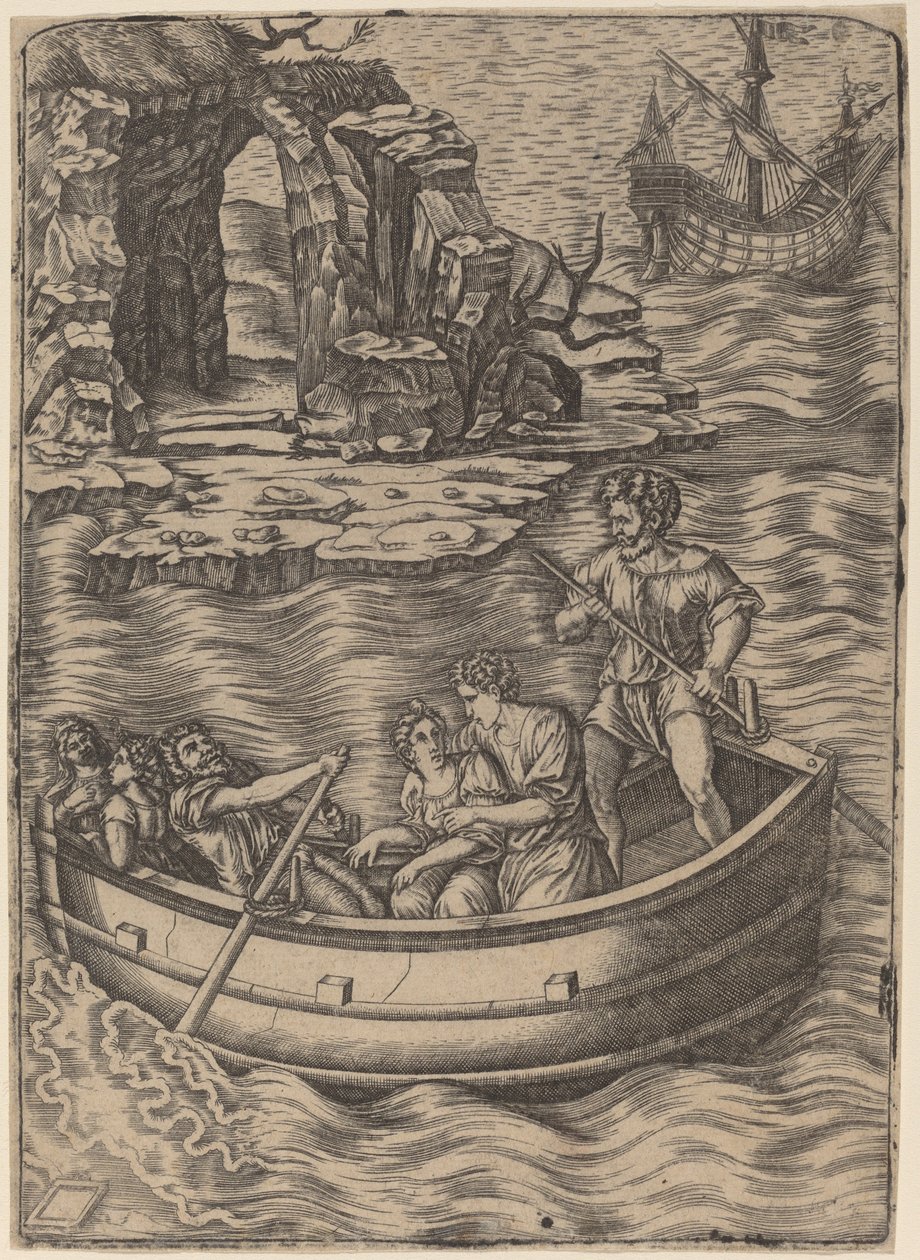 La Barca da Agostino dei Musi after Raphael