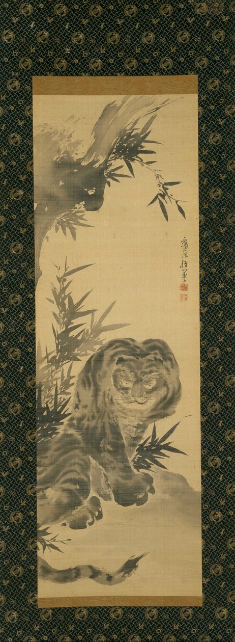 Tigre e bambù da Takaku Aigai