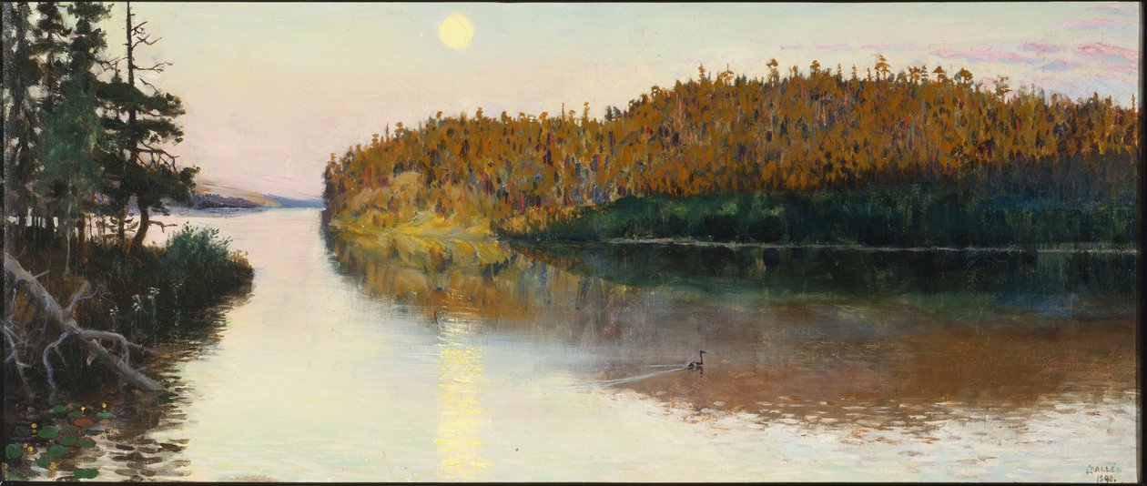 Paesaggio a Kuhmo, 1890 da Akseli Gallen Kallela