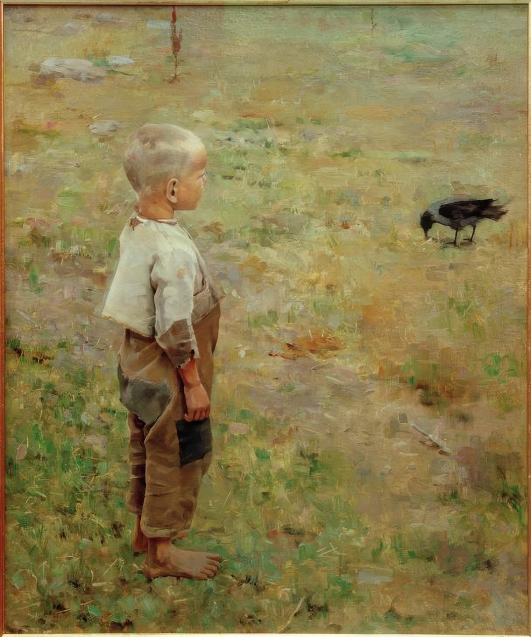 Ragazzo e corvo da Akseli Valdemar Gallen Kallela
