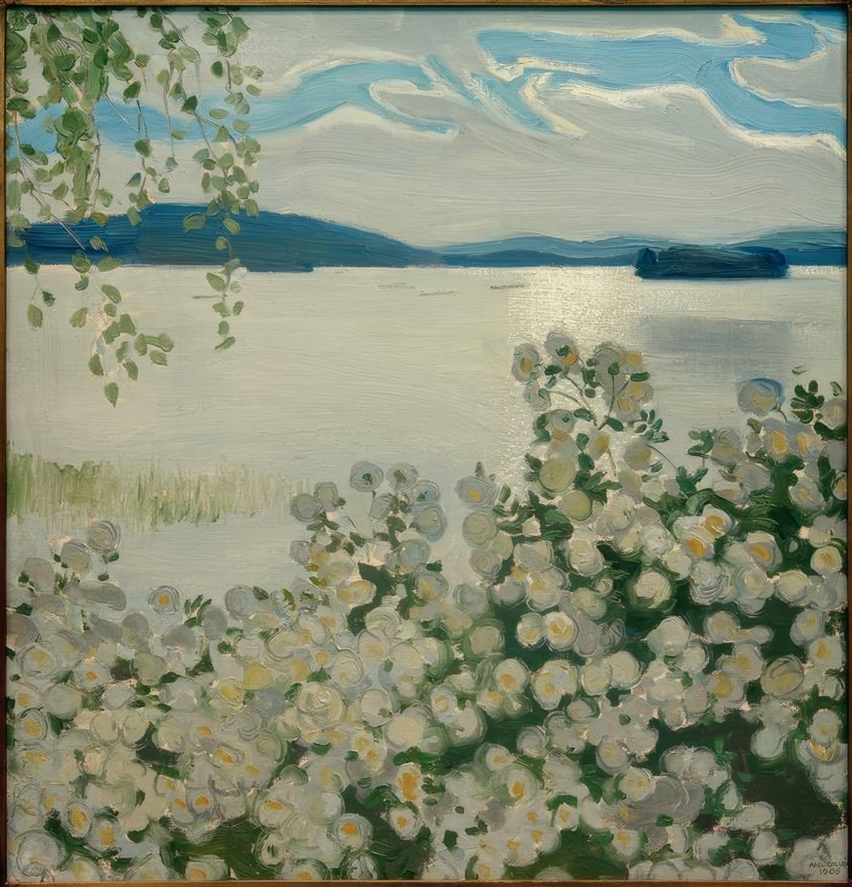 Rose bianche da Akseli Valdemar Gallen Kallela