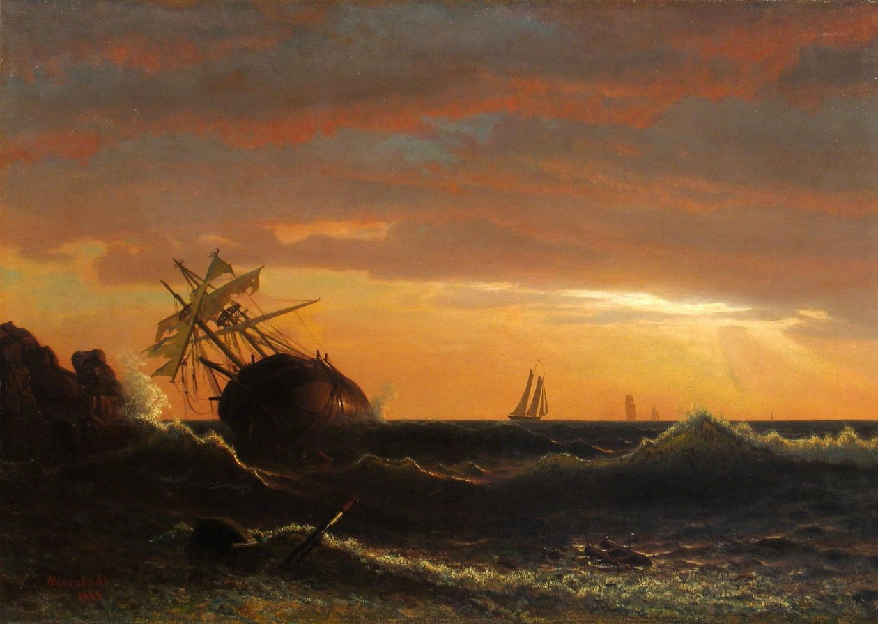 Nave arenata da Albert Bierstadt