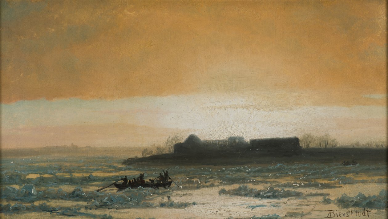 Rottura del ghiaccio da Albert Bierstadt