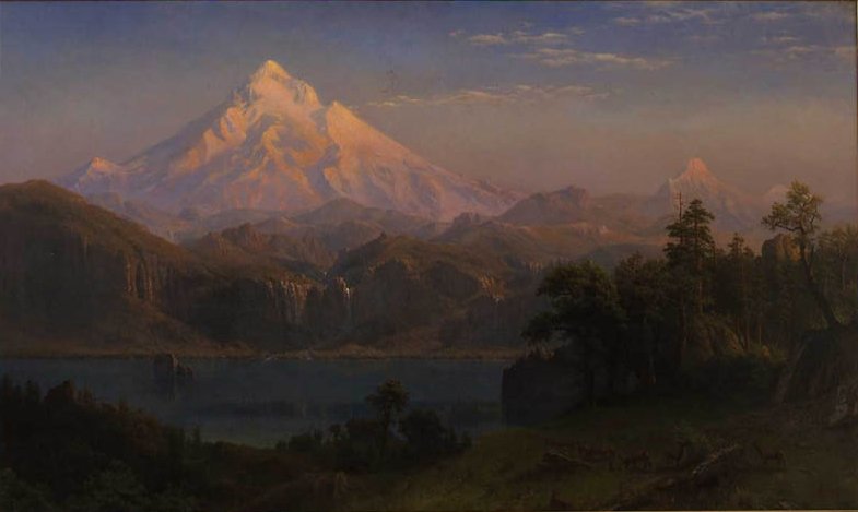 Monte Hood da Albert Bierstadt
