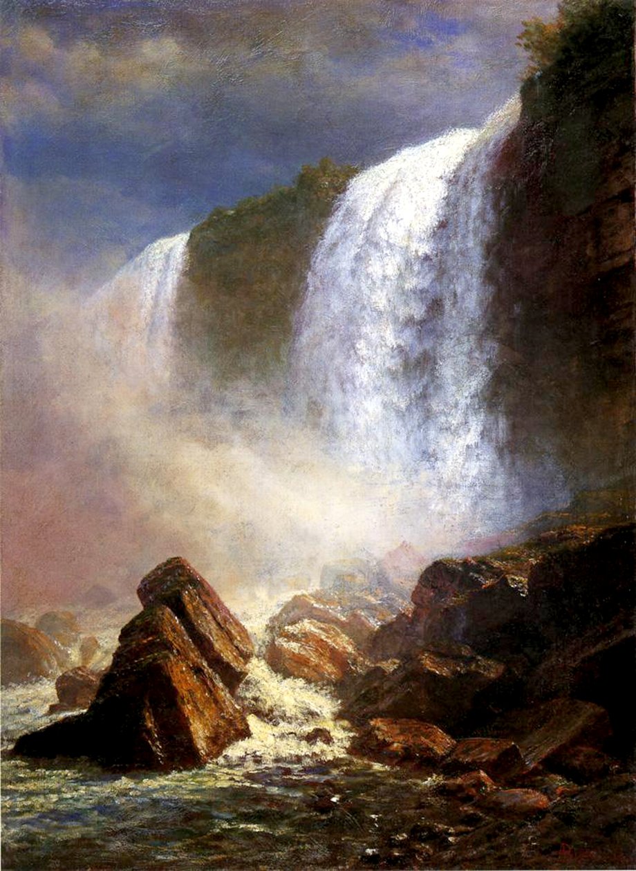 Le cascate del Niagara da Albert Bierstadt