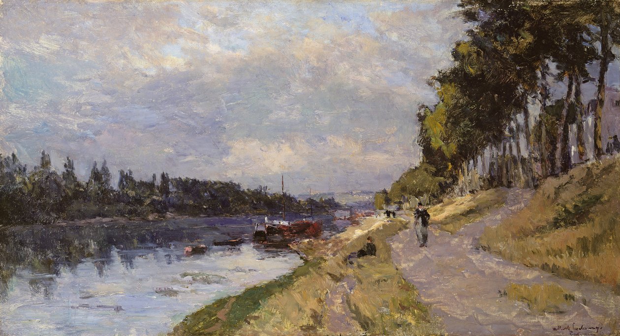 La Senna a Puteaux da Albert Charles Lebourg