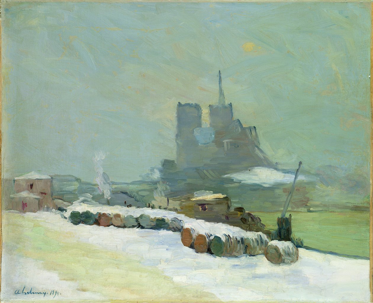 Veduta di Notre Dame, 1894 da Albert Charles Lebourg