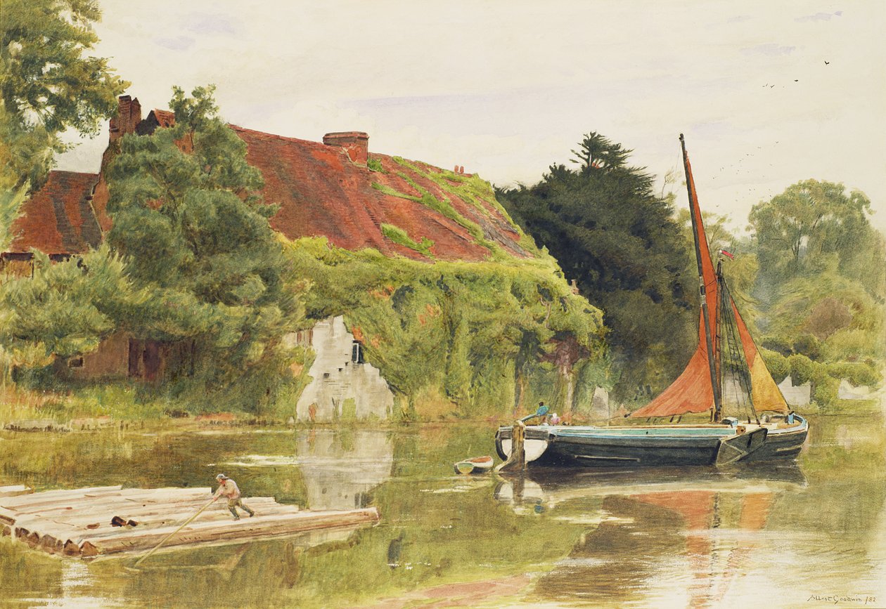 I Frati, Aylesford, Maidstone da Albert Goodwin