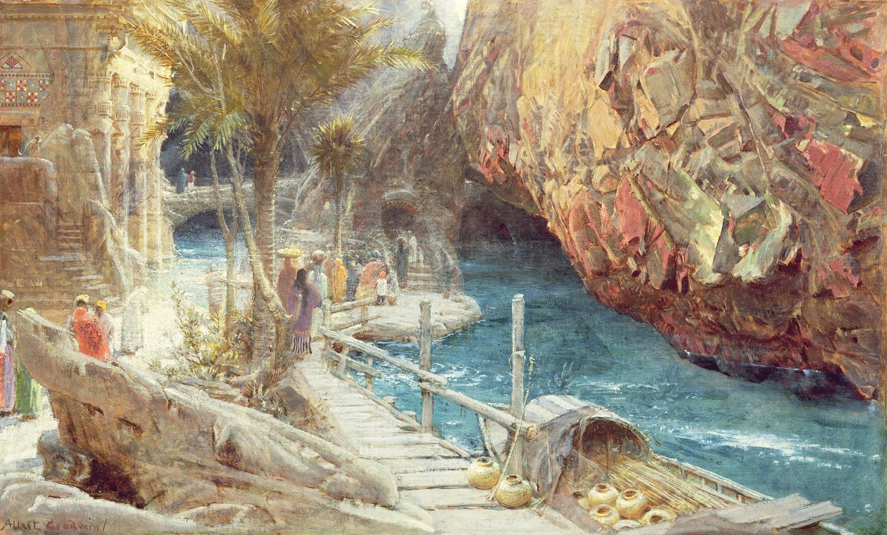 La fonte del fiume sacro da Albert Goodwin