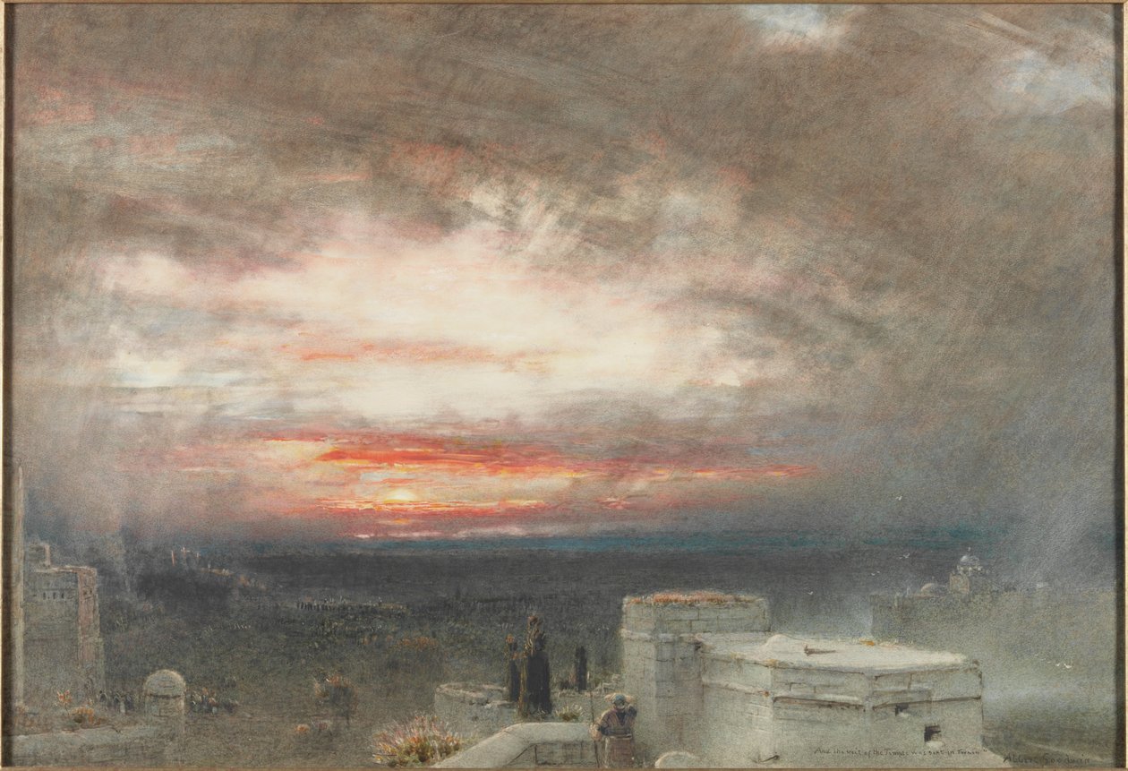 Il velo del tempio si squarciò in due da Albert Goodwin