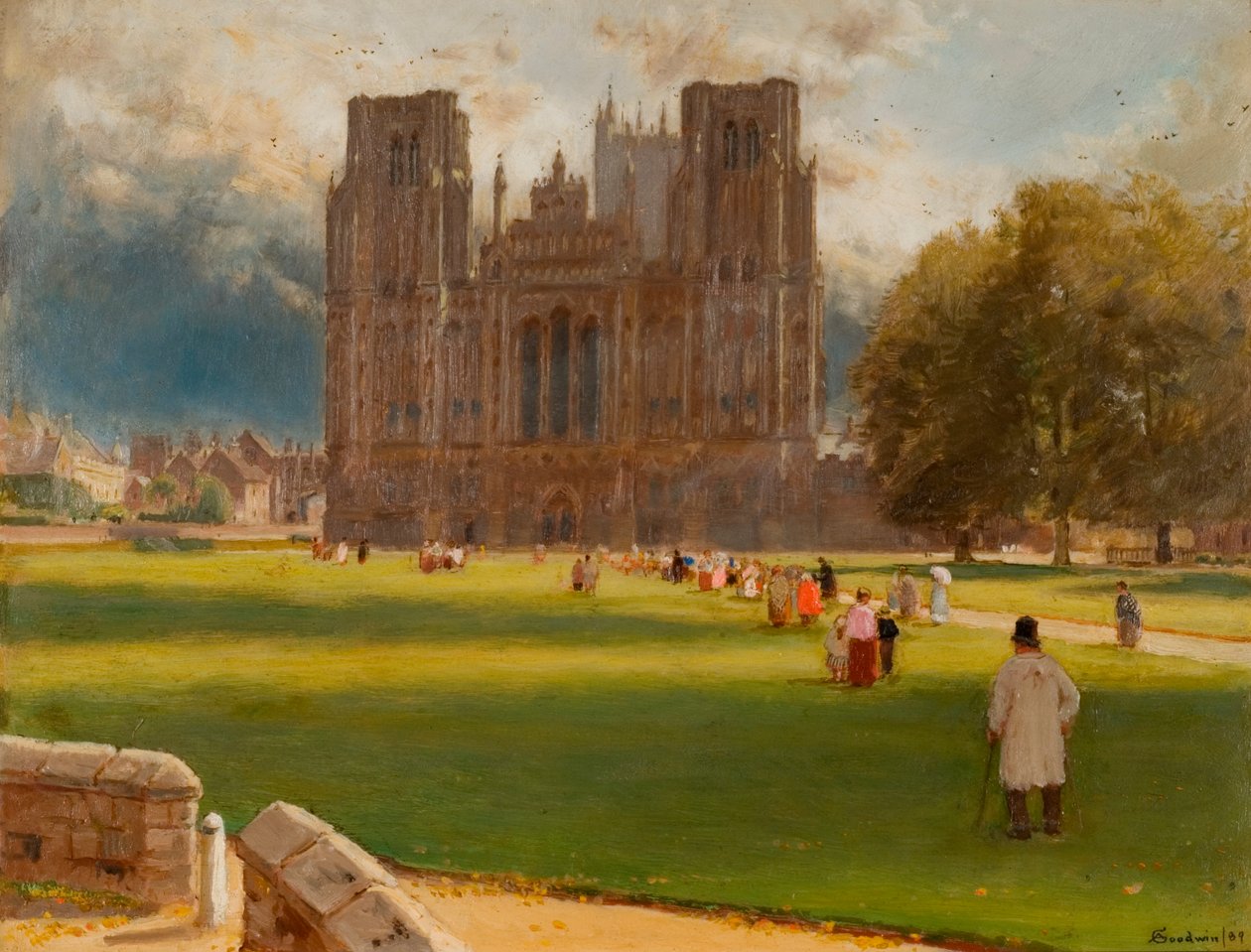 Cattedrale di Wells, 1889 da Albert Goodwin