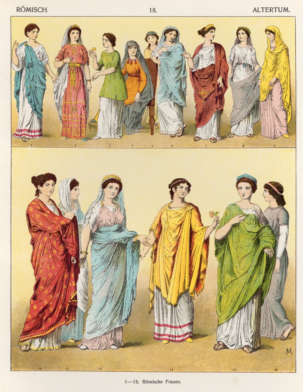 Abito femminile romano, da 