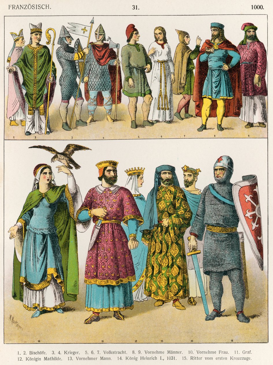 Abito francese, c.1000, da 