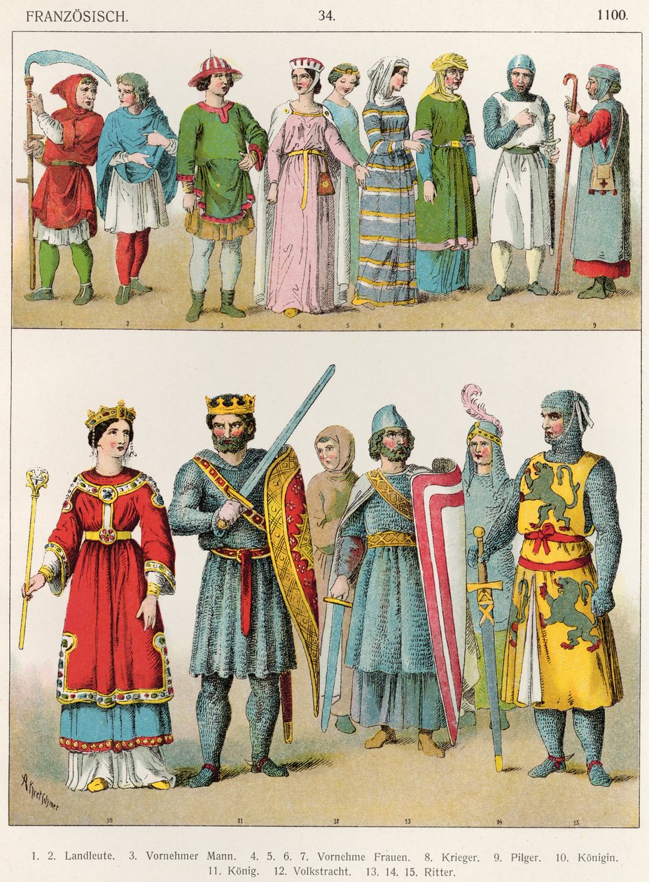 Abito francese, c.1100, da 