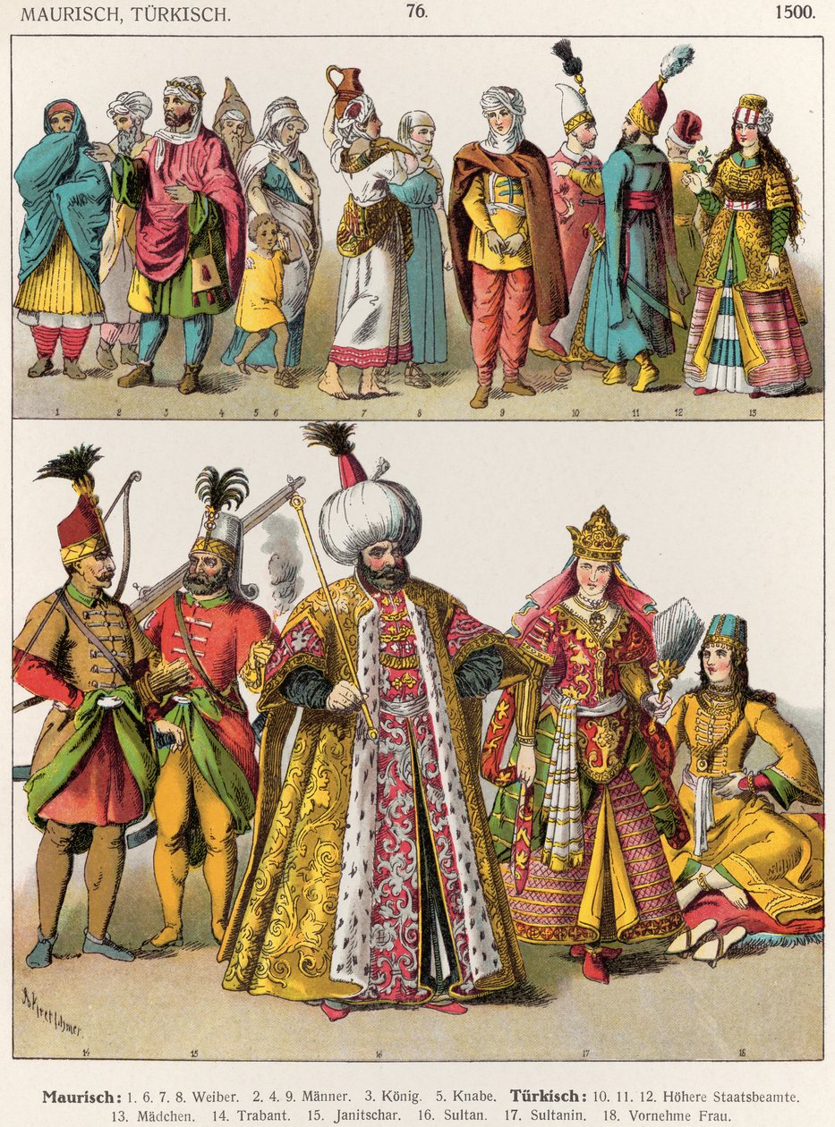 Abiti moreschi e turchi, c.1500, da 