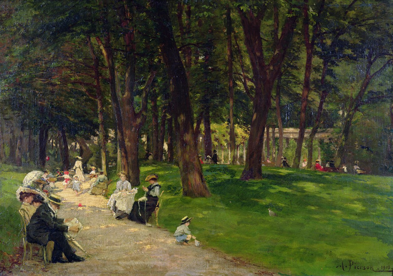 Nel parco, 1903 da Albert Leopold Pierson