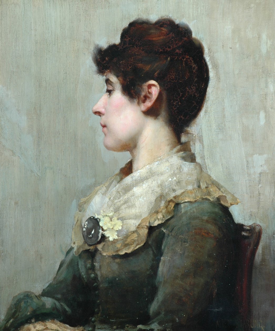 Ritratto di profilo di una donna da Albert Starling