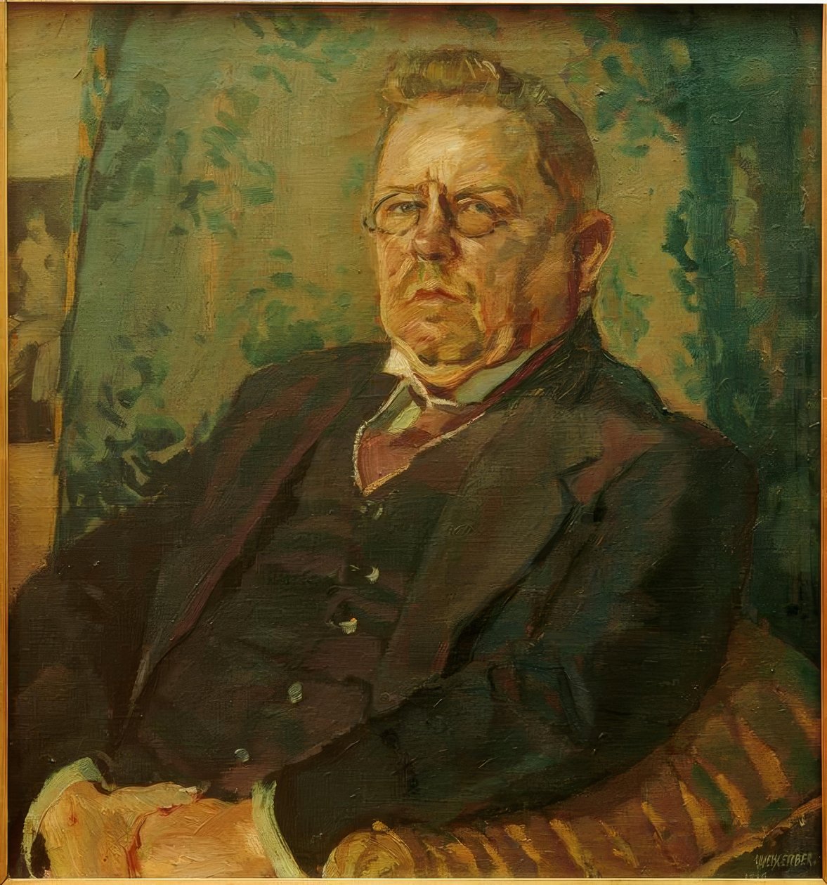 Ritratto di Max Halbe da Albert Weisgerber