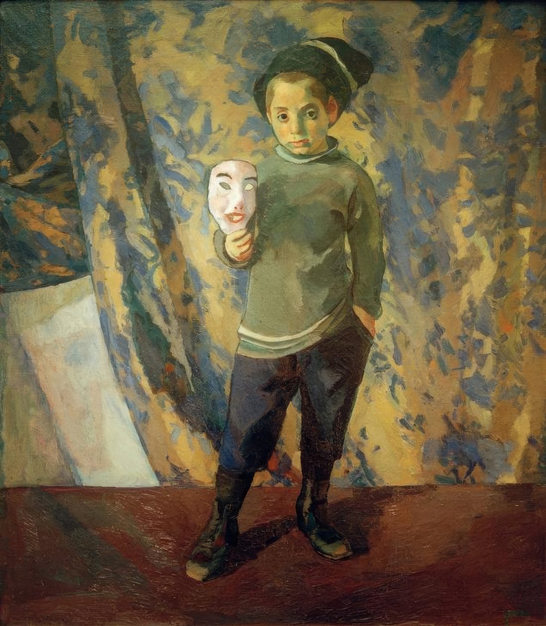 Ragazzo con maschera da Albert Weisgerber