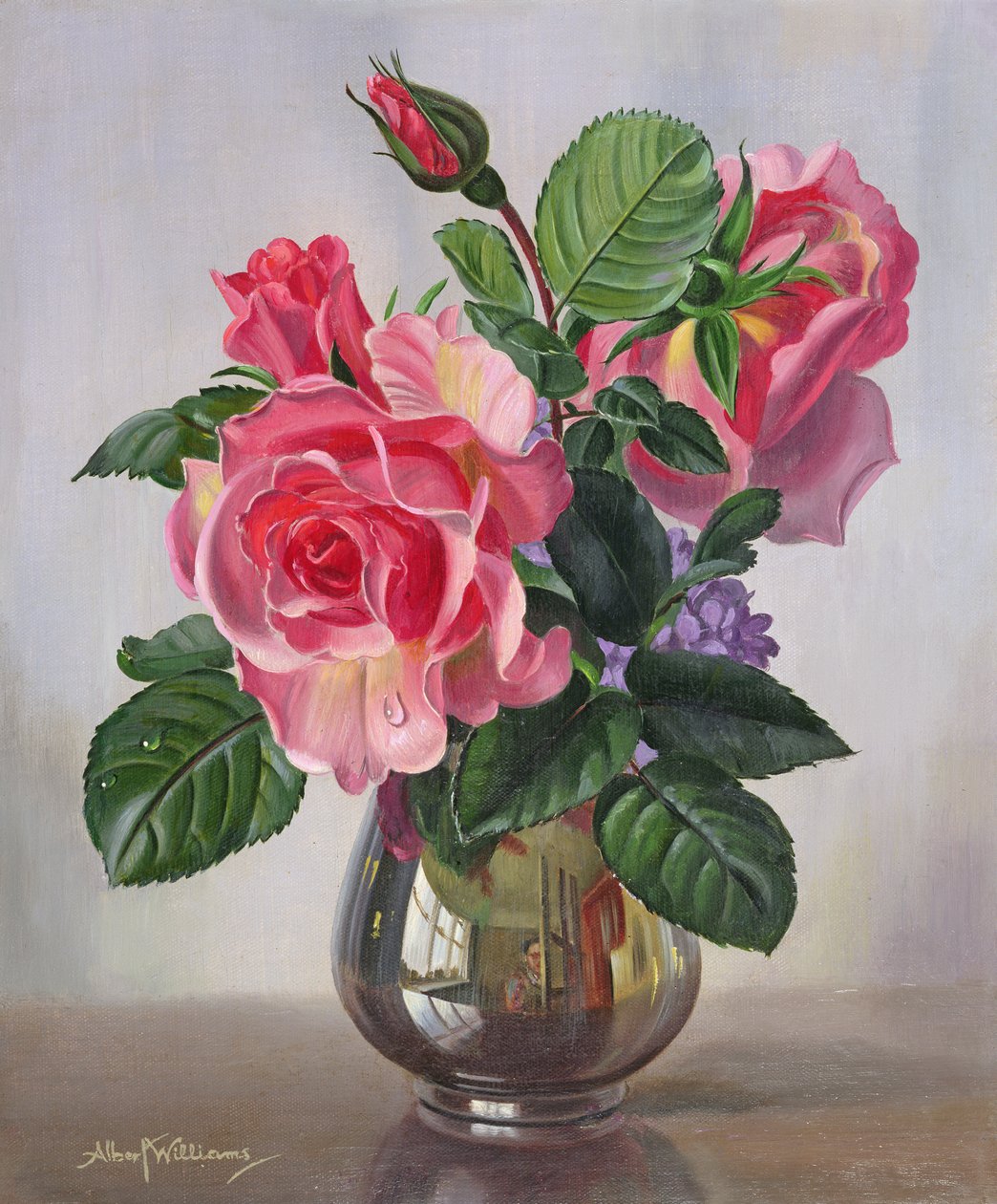 Lady Sylvia Rose in un vaso d