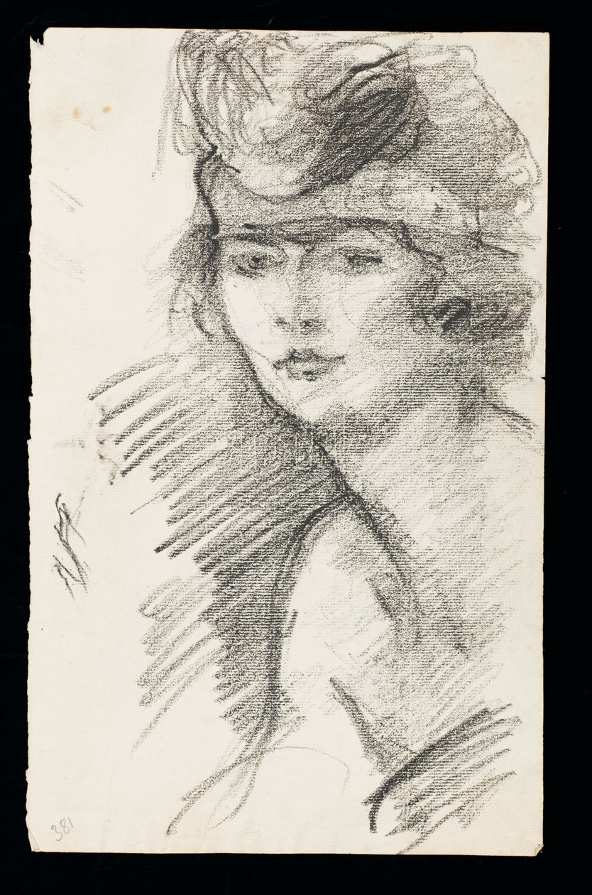 Studio di una modella, con fascia per capelli, c.1900 da Albert de Belleroche