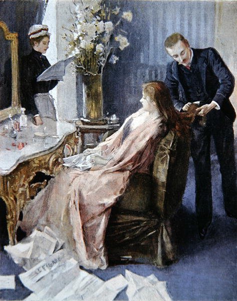 Sessione di parrucchiere a casa da Albert (after) Lynch