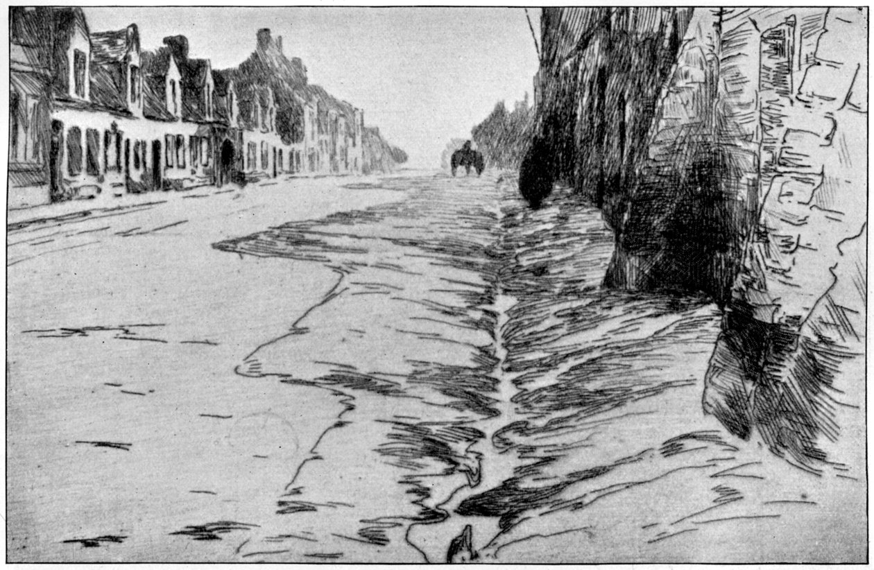 La Grande Rue, Fiandre, 1898 da Albert Baertsoen