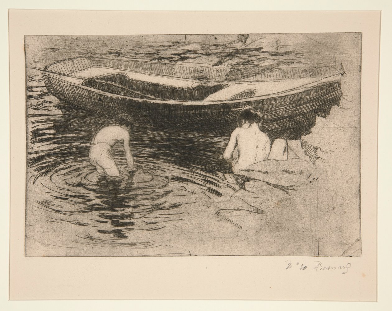 La Baignade à Talloires (Bagno a Talloires) da Albert Besnard