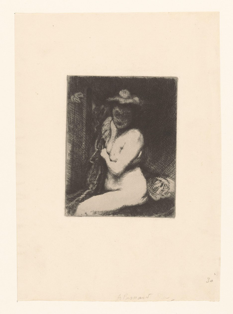 Donna nuda al bagno da Albert Besnard