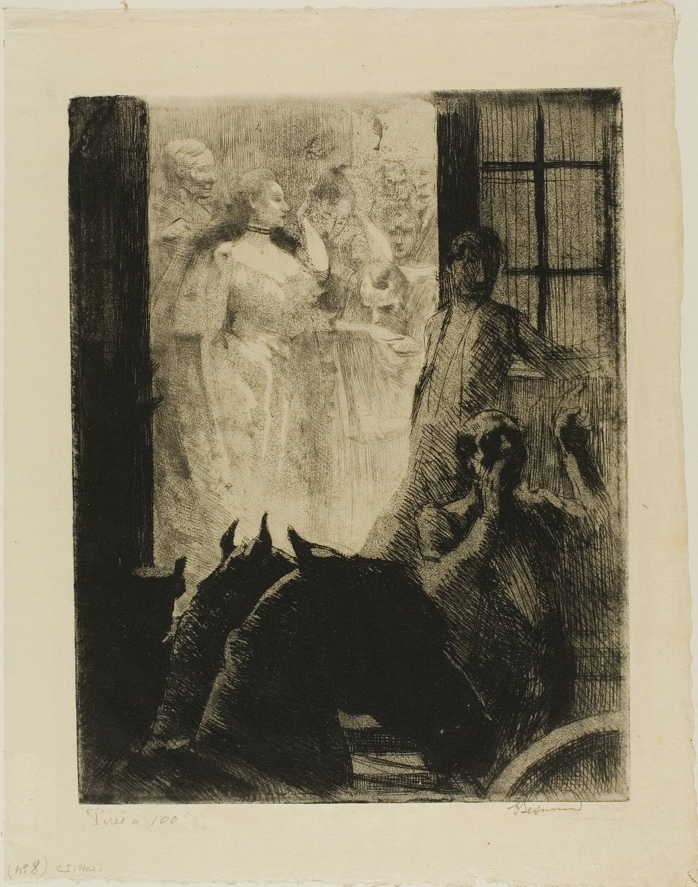 Successo sociale, piatto sette da Donna da Albert Besnard