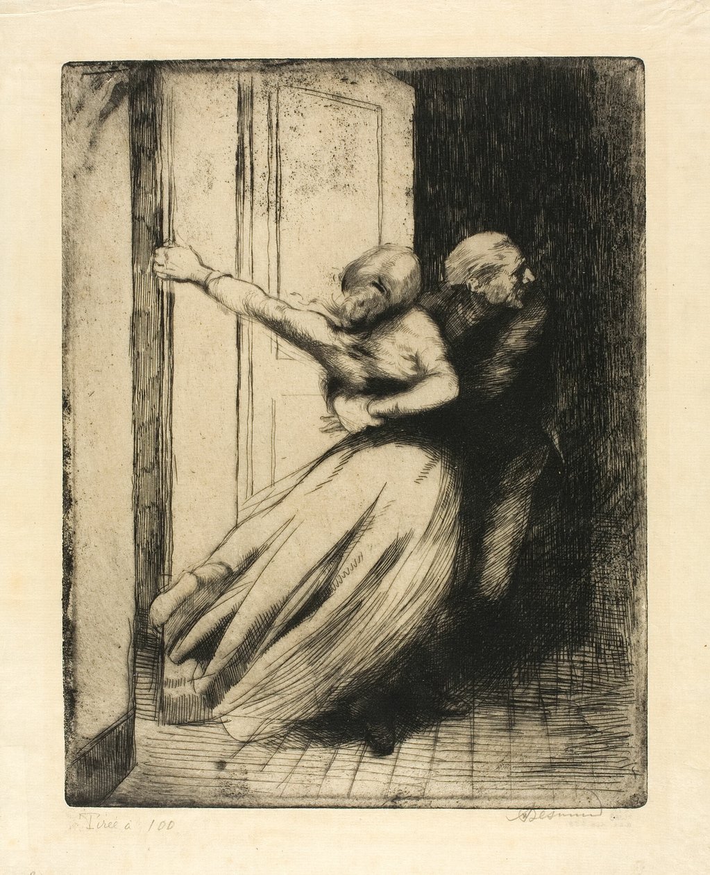 Lo stupro, ottavo piatto di Donna da Albert Besnard