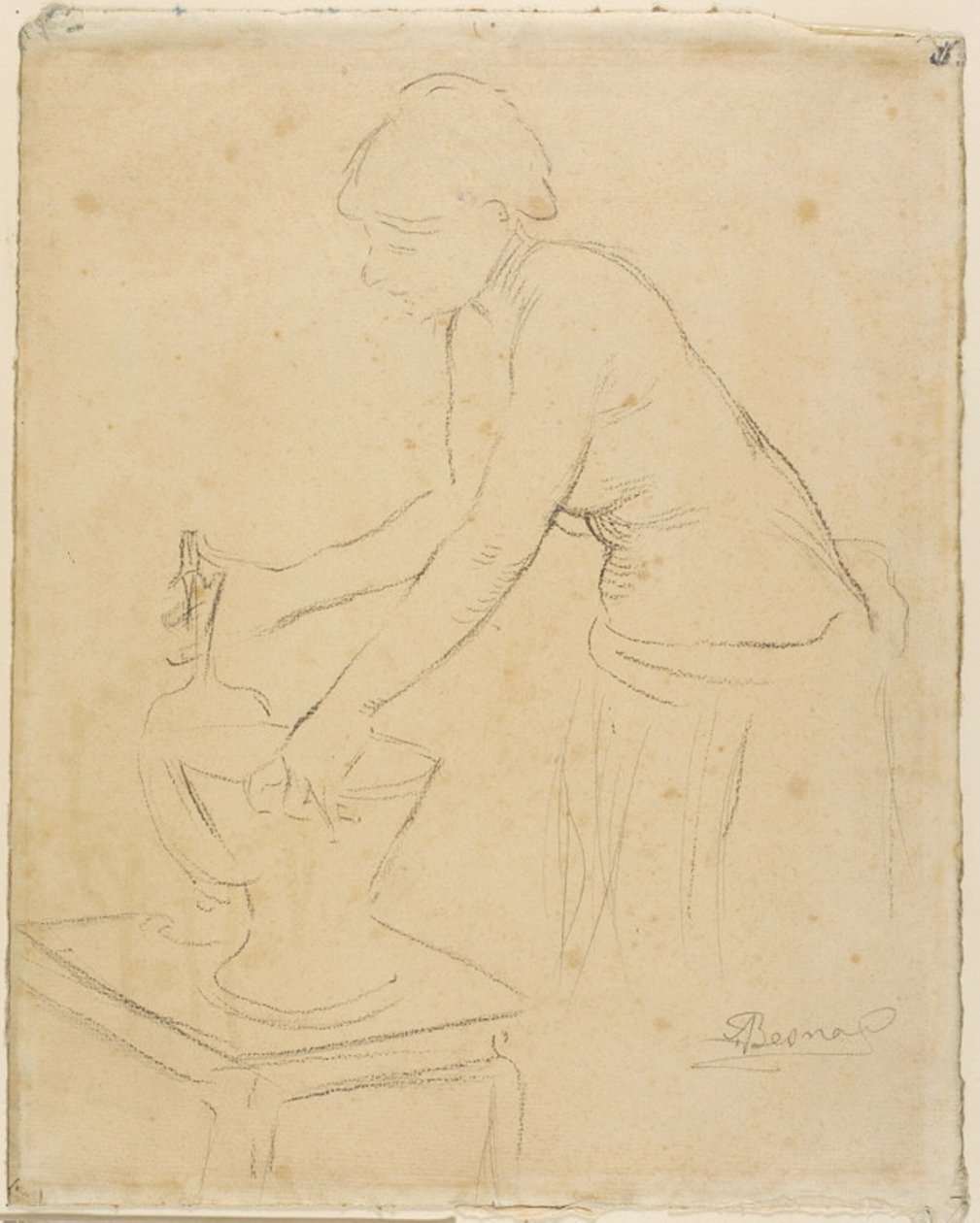 Donna alla toilette da Albert Besnard
